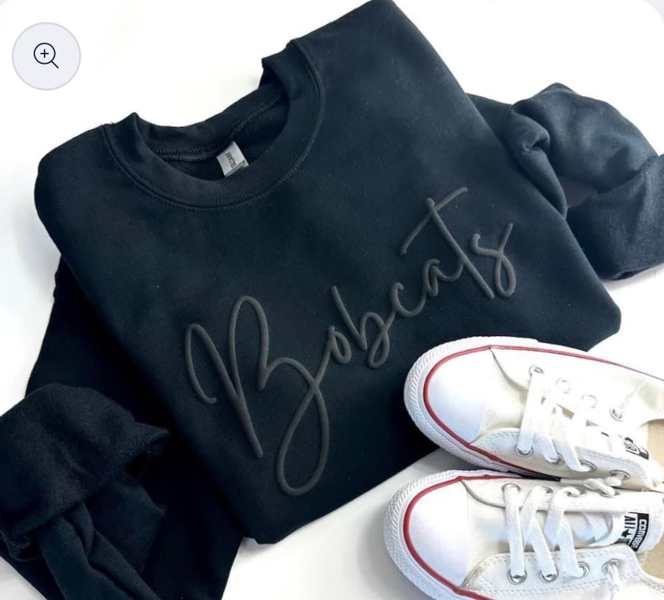 Custom (NOT LAKERS) Puff Letter Crewneck Sweatshirt - YOU Personalize!