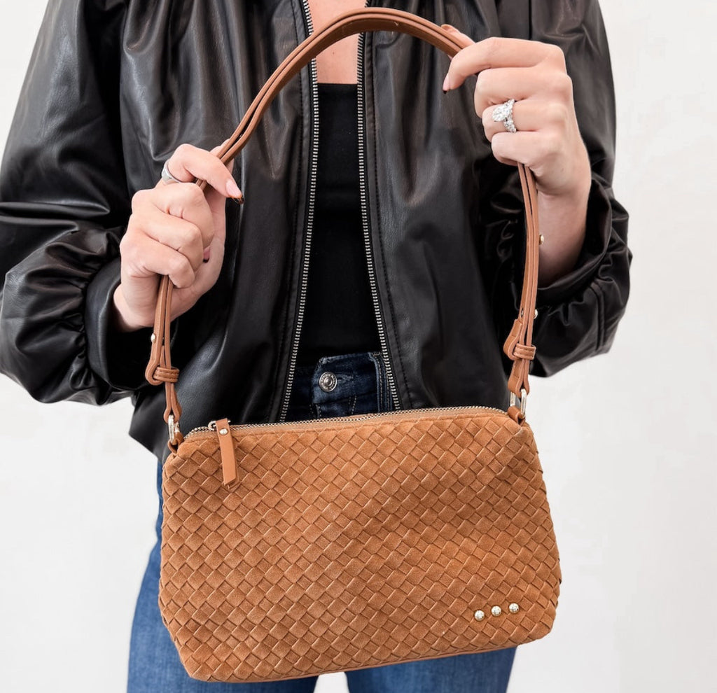Suede Harper hobo bag
