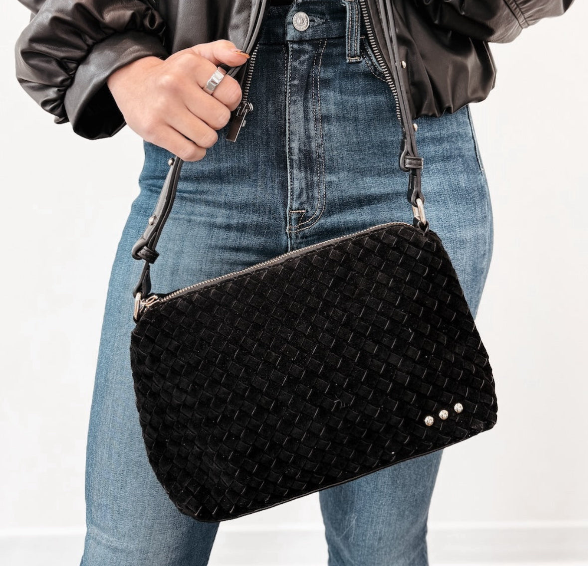 Suede Harper hobo bag