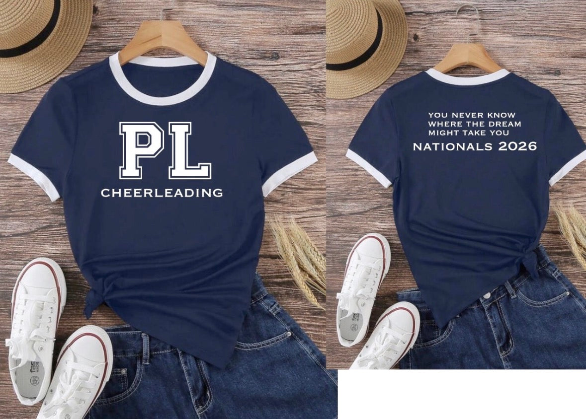 PL CheerNationals 2026 navy top