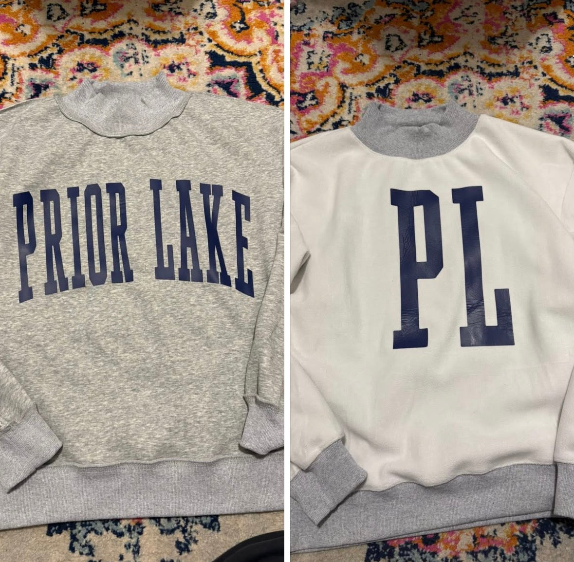 Reversible mock neck