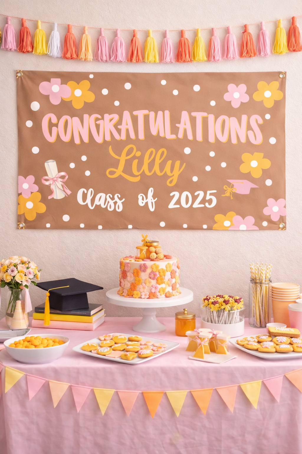 Graduation Hand Painted Banner