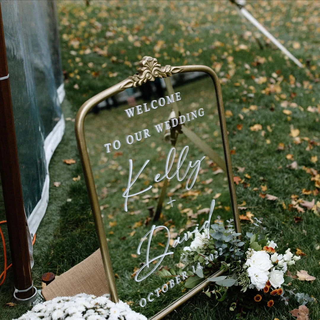 Welcome to Our Wedding Decal - Personalized Wedding Decal