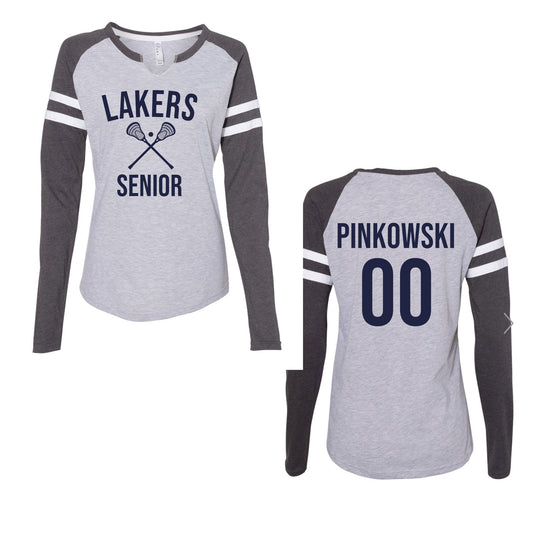 Prior Lake Lacrosse 2026 Senior Mom Jersey long sleeve
