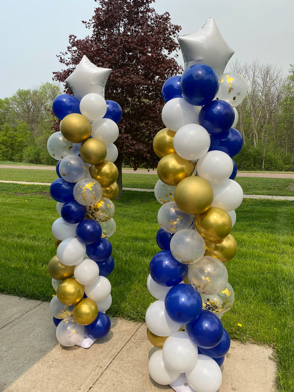 Balloon column- birthday, grad party, bday party end of year celly