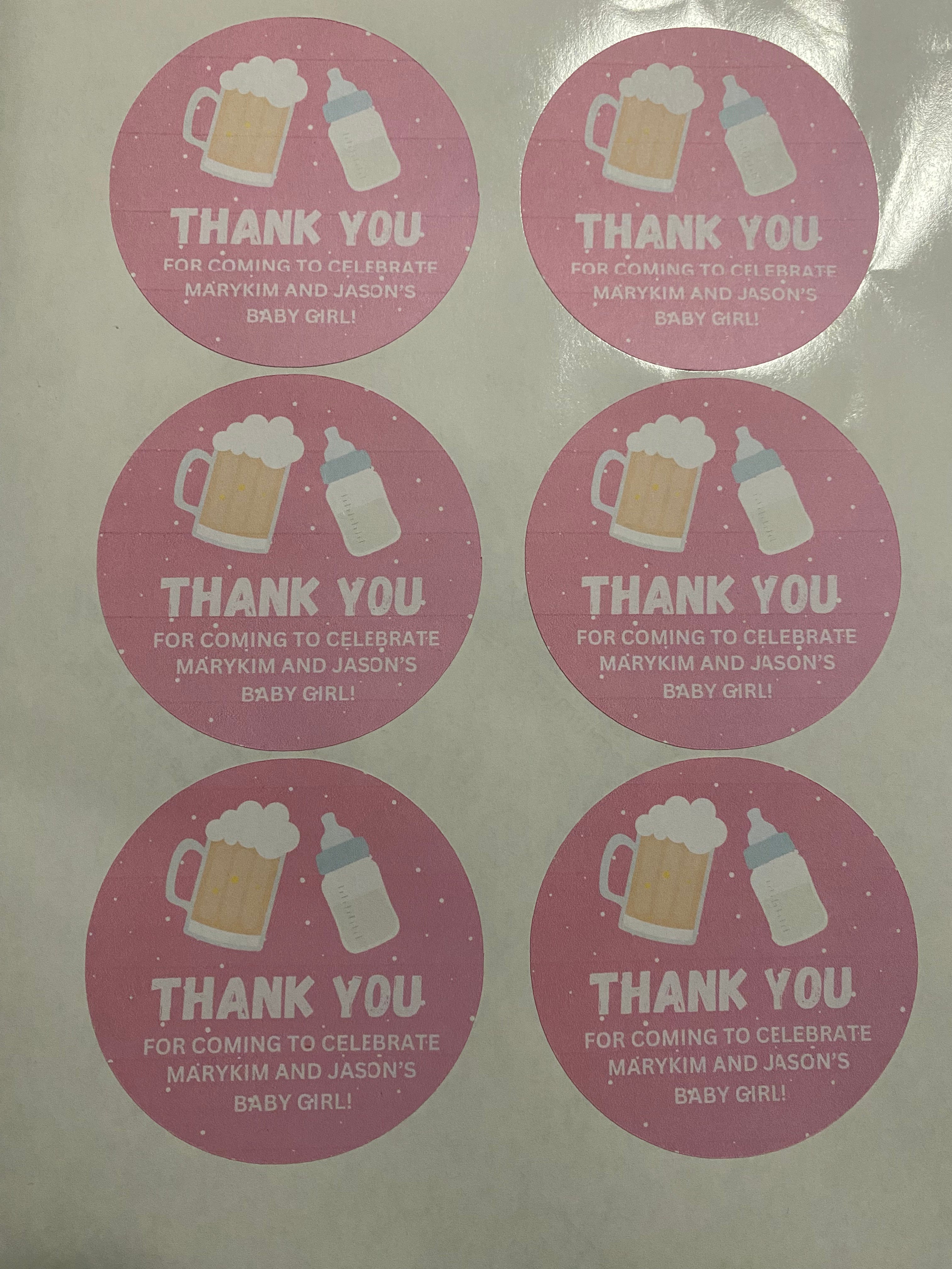 Custom Sticker Sheet. Set of 6. 2.5 in rounds