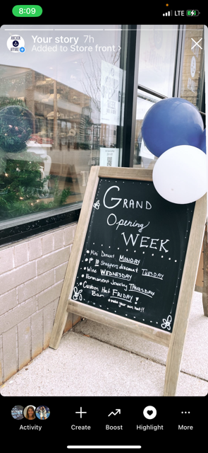 Rent- Chalkboard sign