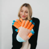 MULTI COLORED KENZIE KNIT SMART GLOVES