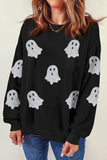 Glitter Ghost 👻 Halloween Graphic Sweatshirt | S-2XL