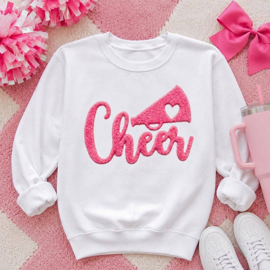 Cheer Fluffy Textured Patch - 4 Colors