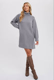 TURTLENECK SWEATER DRESS