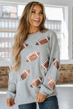 Sequin Football Sweatshirt