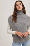 TURTLENECK KNIT SWEATER VEST