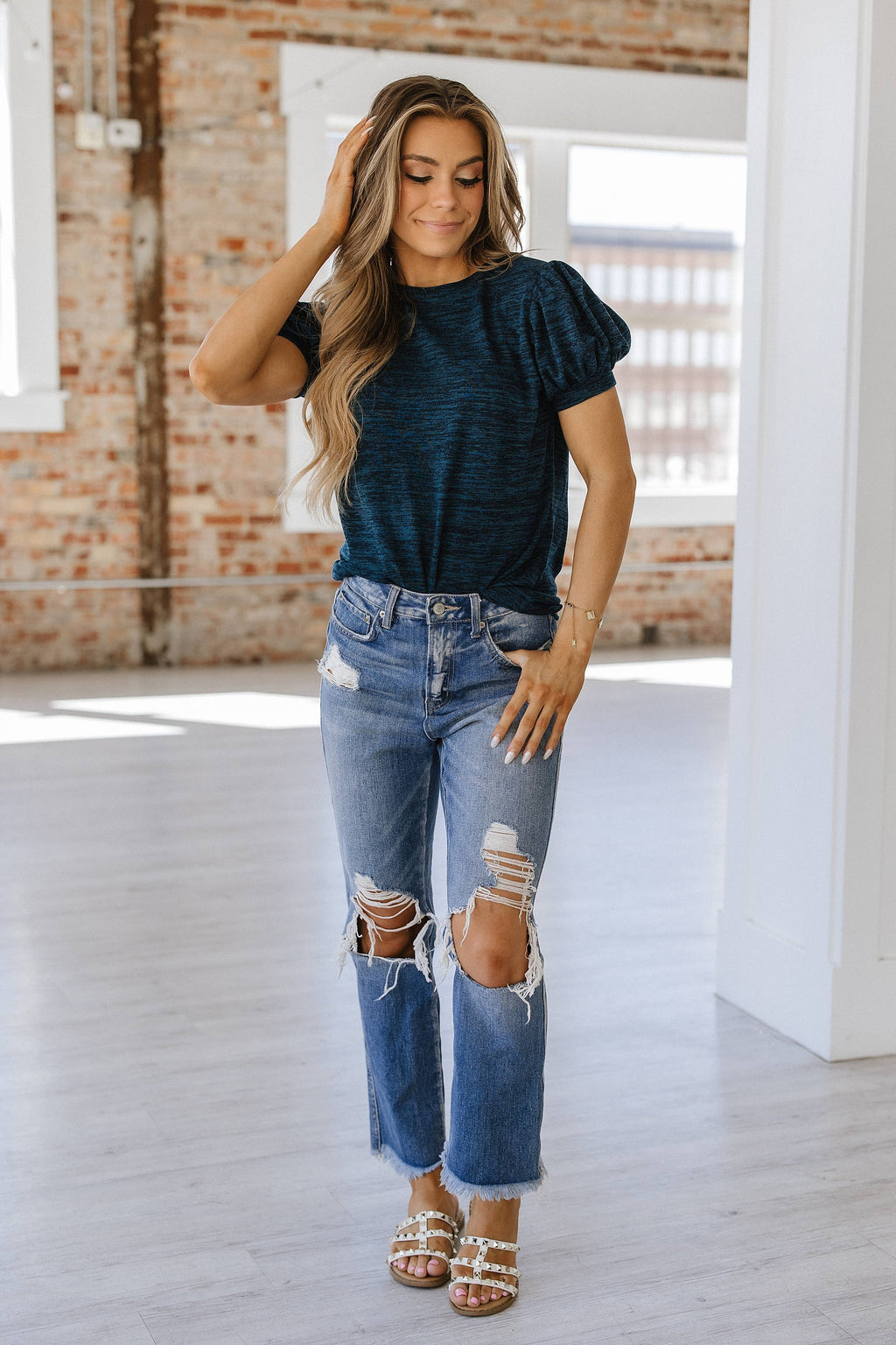 Warner Button Short Sleeve Top | S-XL