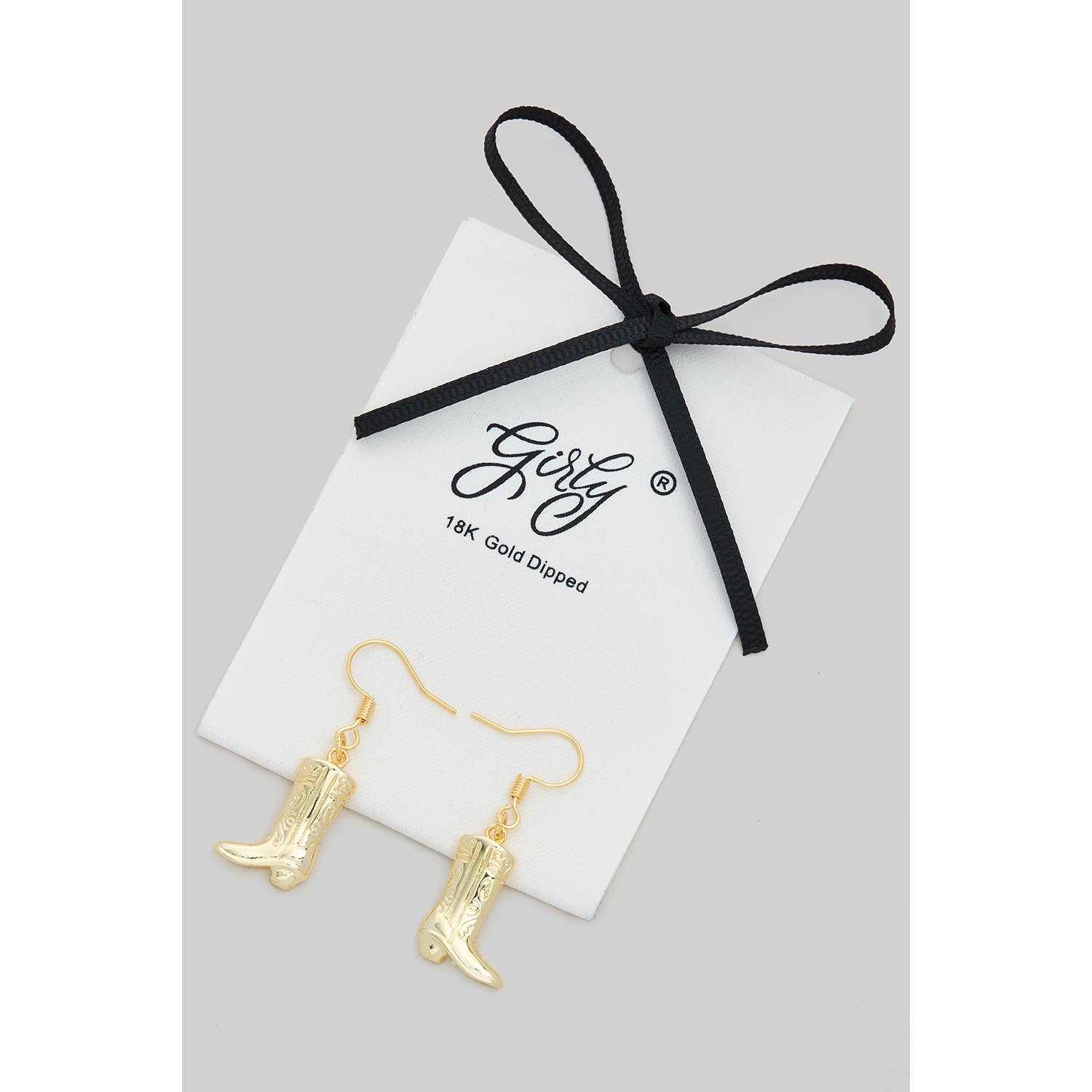 COWBOY BOOT DROP EARRINGS