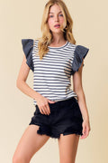Nancy Navy Top