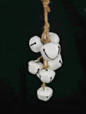 White Bells Cluster on jute string