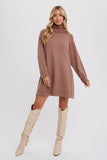 TURTLENECK SWEATER DRESS