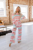 White Nordic Christmas Pajama Set | S-XL