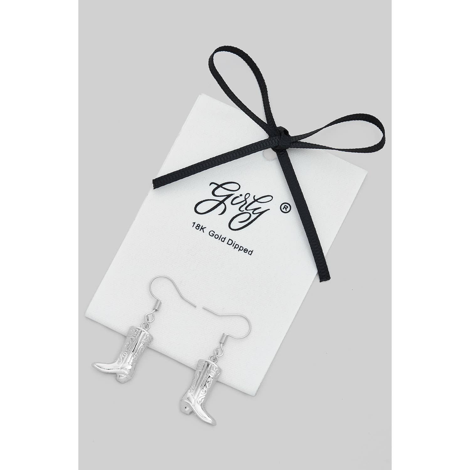 COWBOY BOOT DROP EARRINGS