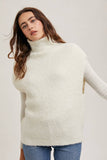 TURTLENECK KNIT SWEATER VEST