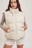 ZIPPER FRONT PUFFER VEST