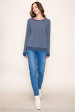 Bently Boat Neck Raglan Sleeve Top