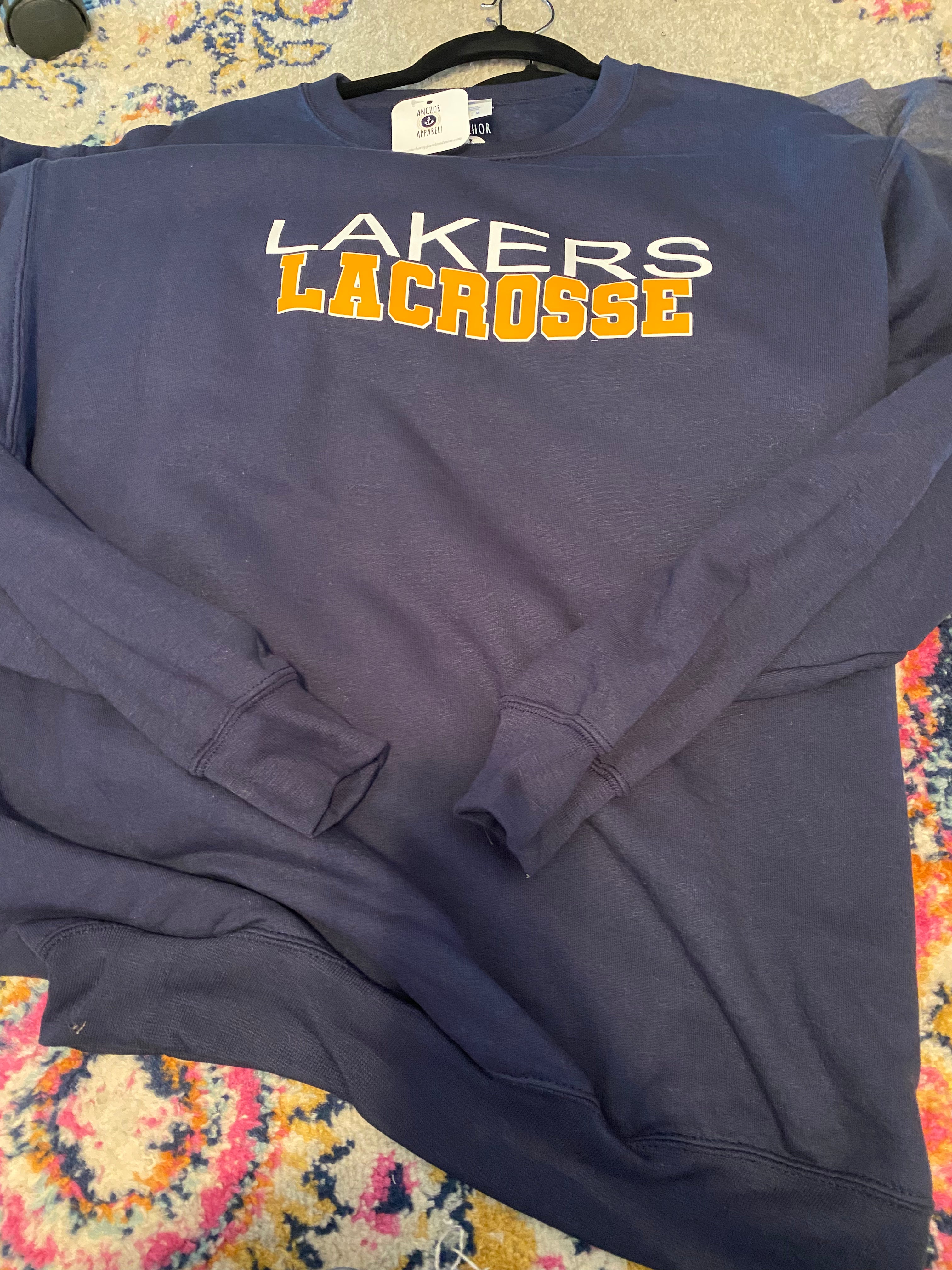 Lakers Lacrosse tee or hoodie or crewneck sweatshirt