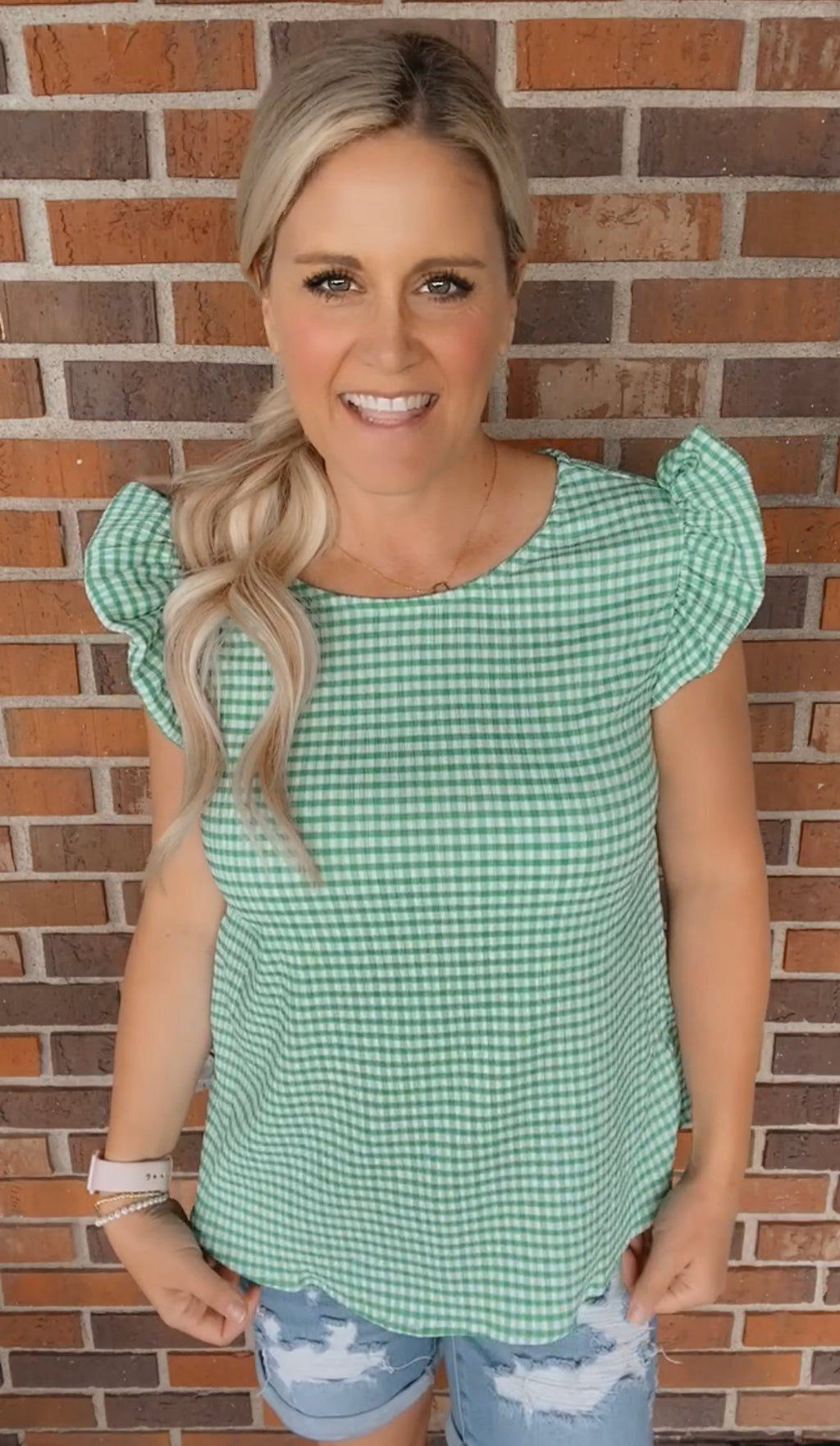 Kendra Ruffle sleeve top