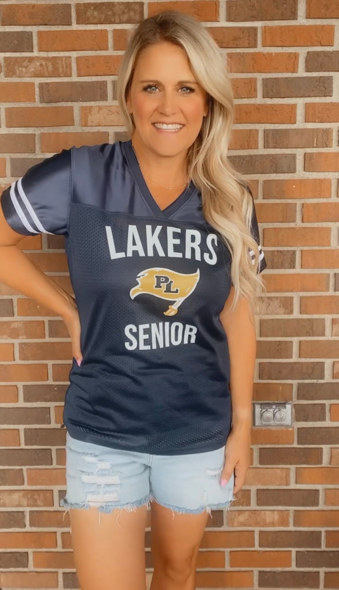 Senior 2024 mom or dad - PL football jersey
