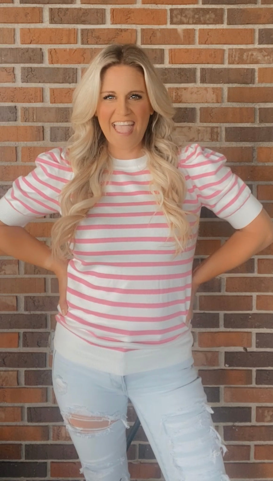 Paxton Pink sweater top