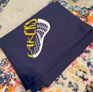 Lacrosse Sweatshirt Blanket. Lakers Blanket