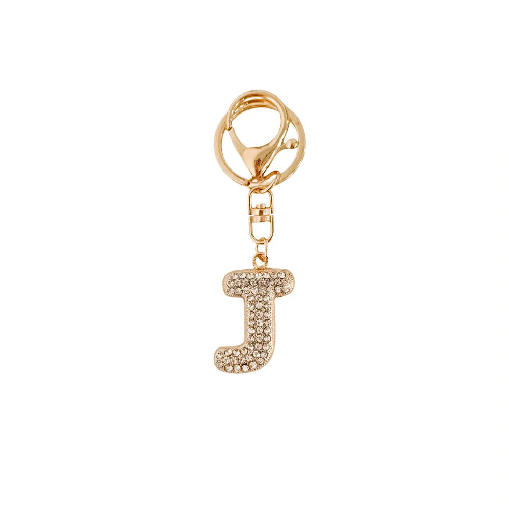 Diamond Initial Bag Charm