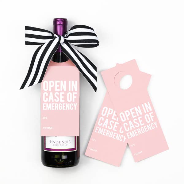 Emergency Wine Tags - A Wine and Spirits Gift Kit