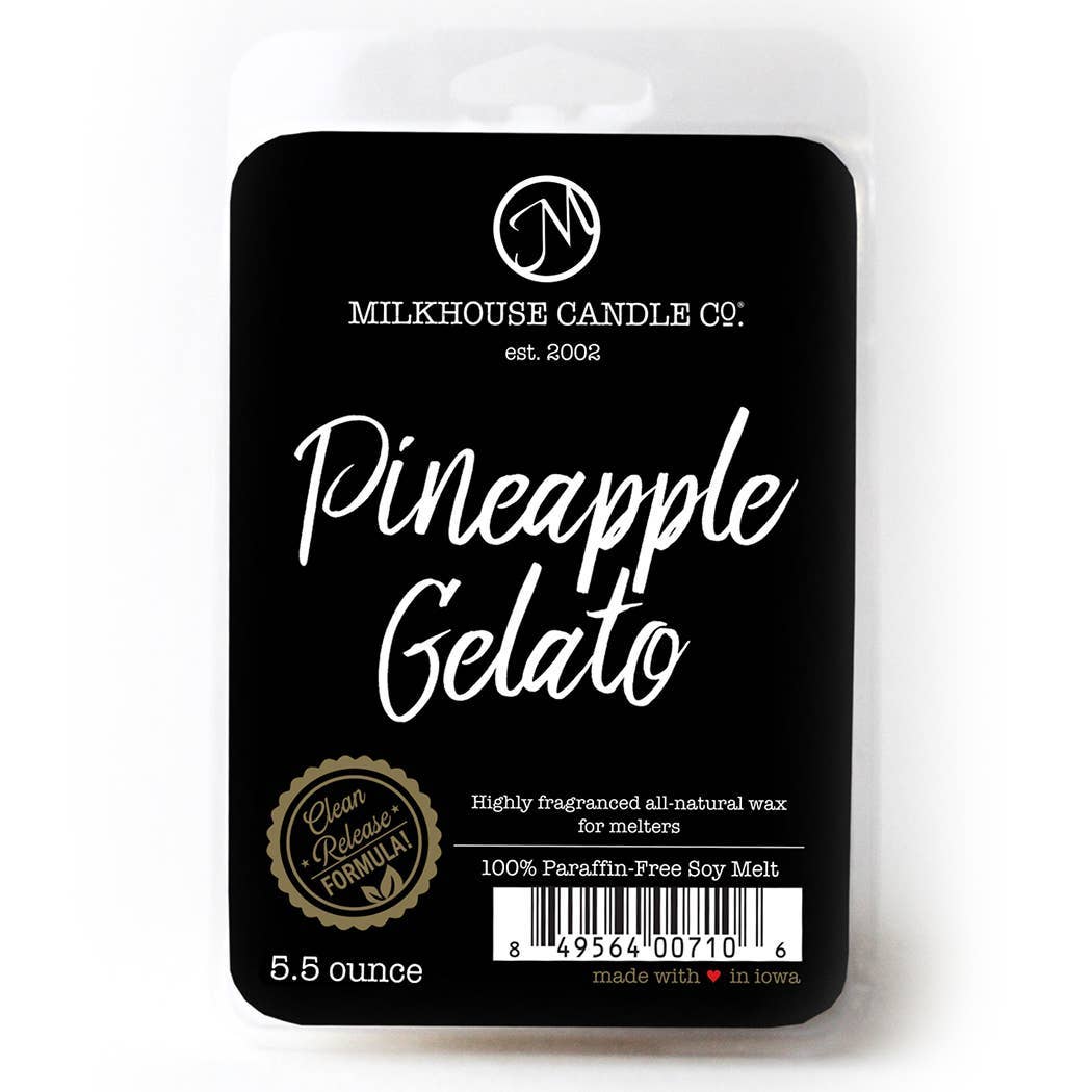 Scented Soy Wax Melts: Pineapple Gelato, by Milkhouse