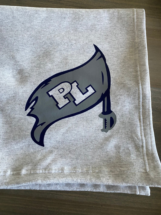Sweatshirt Blanket. Laker football Blanket PL flag blanket