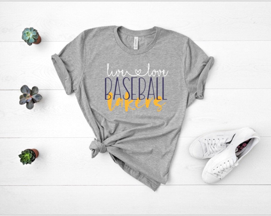 PL baseball Tee. Prior lake baseball. Baseball mom T-shirt