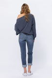 Judy Blue Boyfriend Jeans Bleach splash non distressed