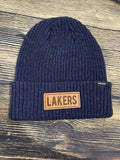 Lakers hat. Winter stocking cap Lakers Pom hat