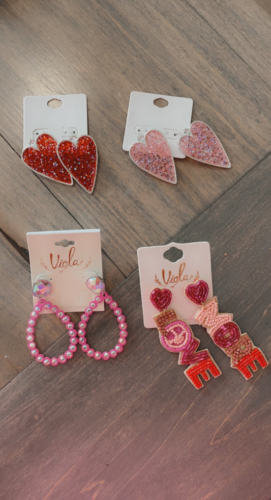 Valentines earrings