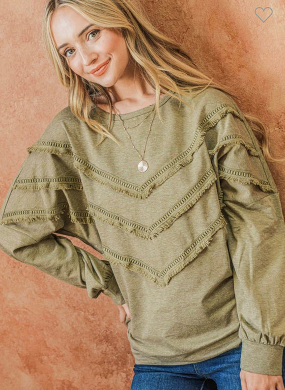 Mia tassel sweatshirt