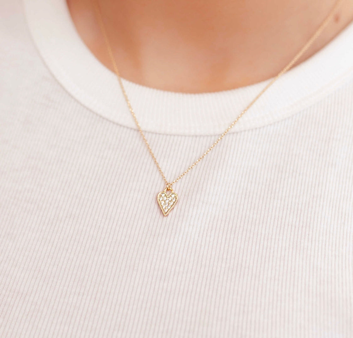 Heart on my sleeve necklace