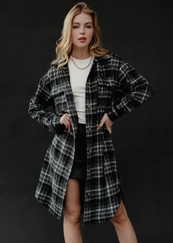 Nikki Jacket Long Flannel