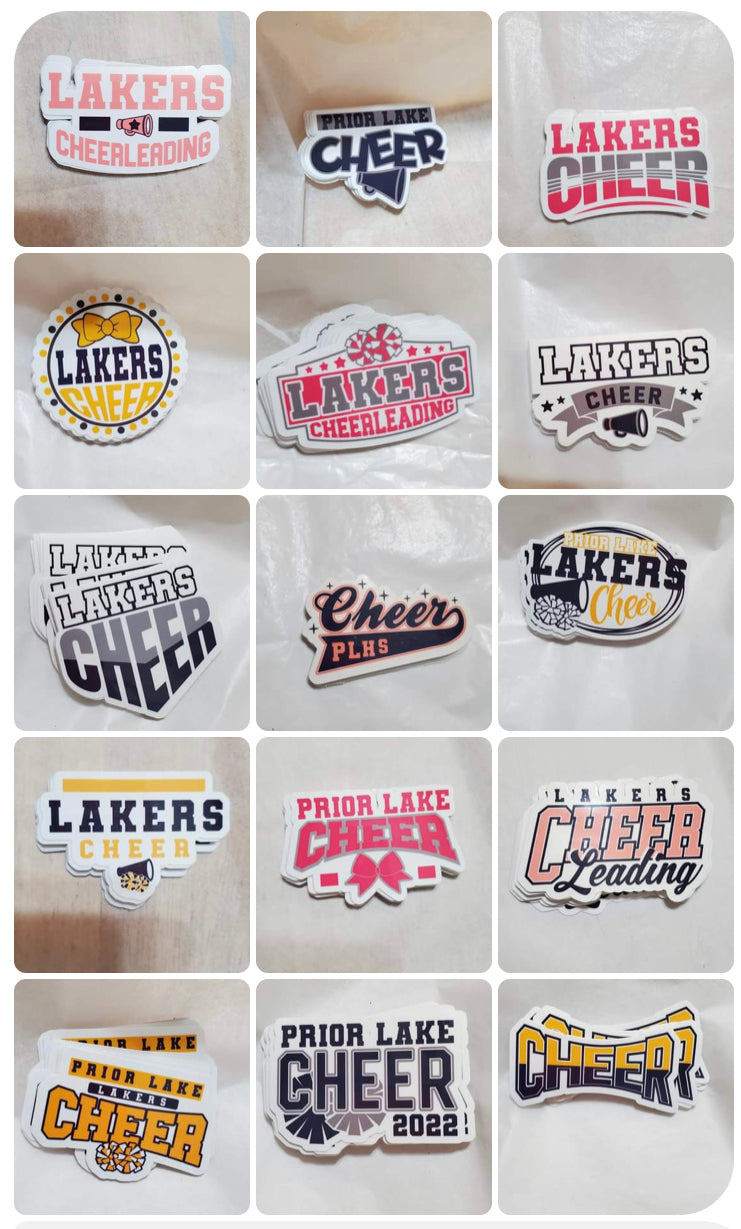 PL Cheer stickers