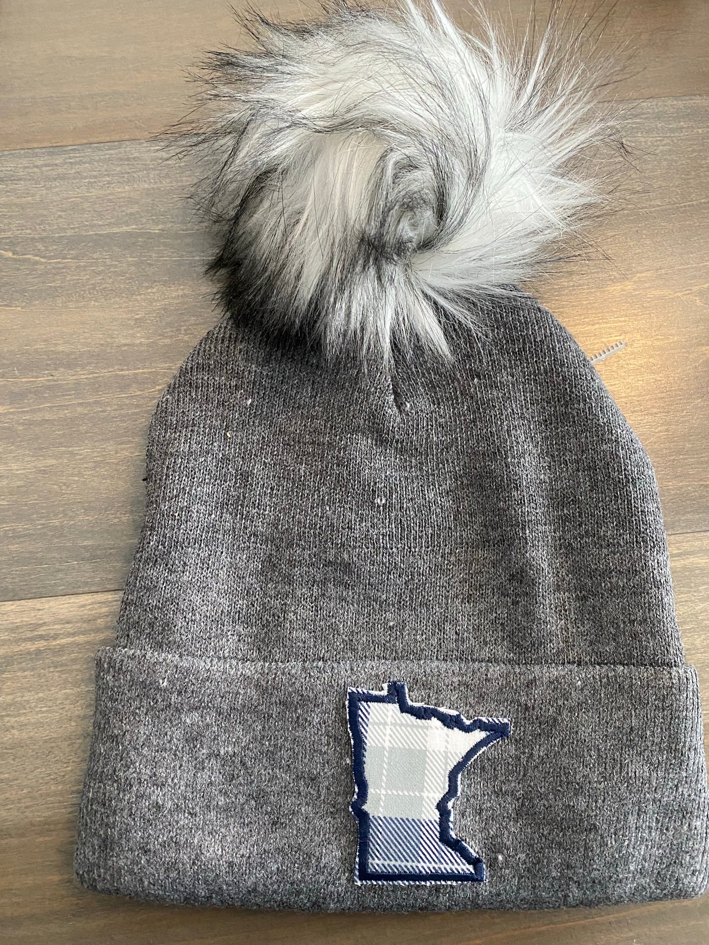 PL beanie stocking cap. MN state patch hat
