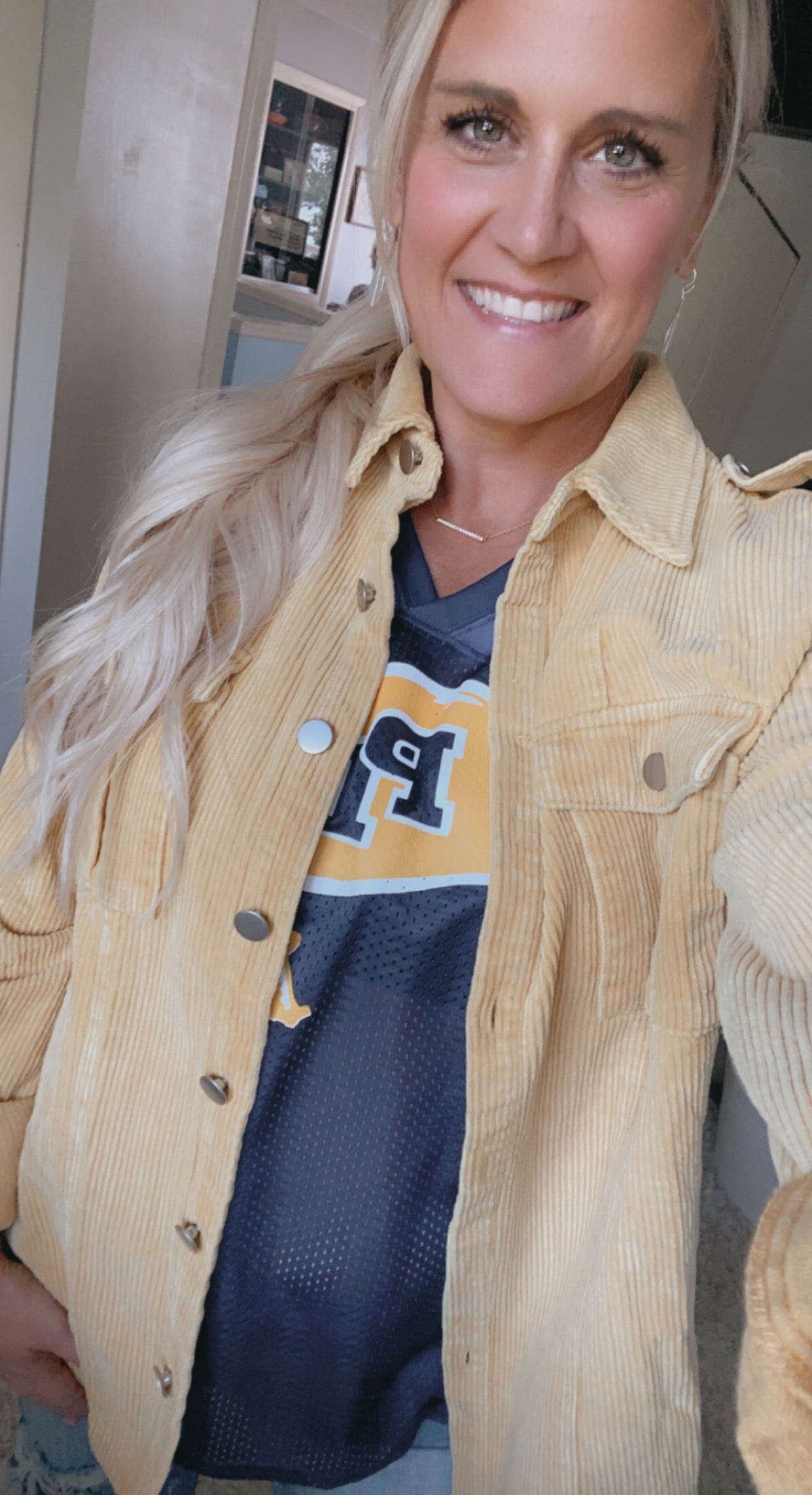 Corduroy button up jacket
