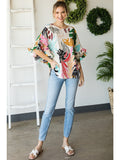 Tropical ruffle top