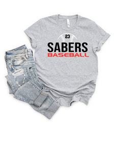 Shakopee Sabers baseball tee