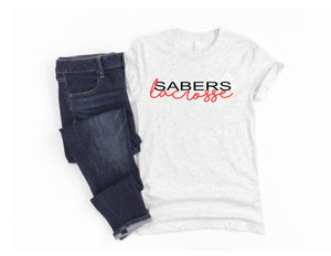 Shakopee Sabers lacrosse tee